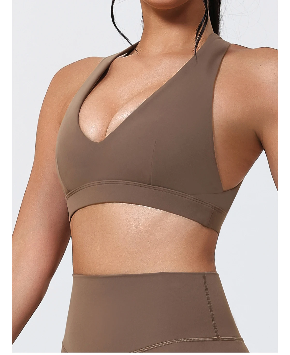 Hearuisavy Sommer-Sport-BH für Damen, Pilates, Yoga, Gymnastikunterwäsche, Laufen, stoßfest, atmungsaktiv, schnell trocknend, Fitness-Top für Mädchen – Detail 22