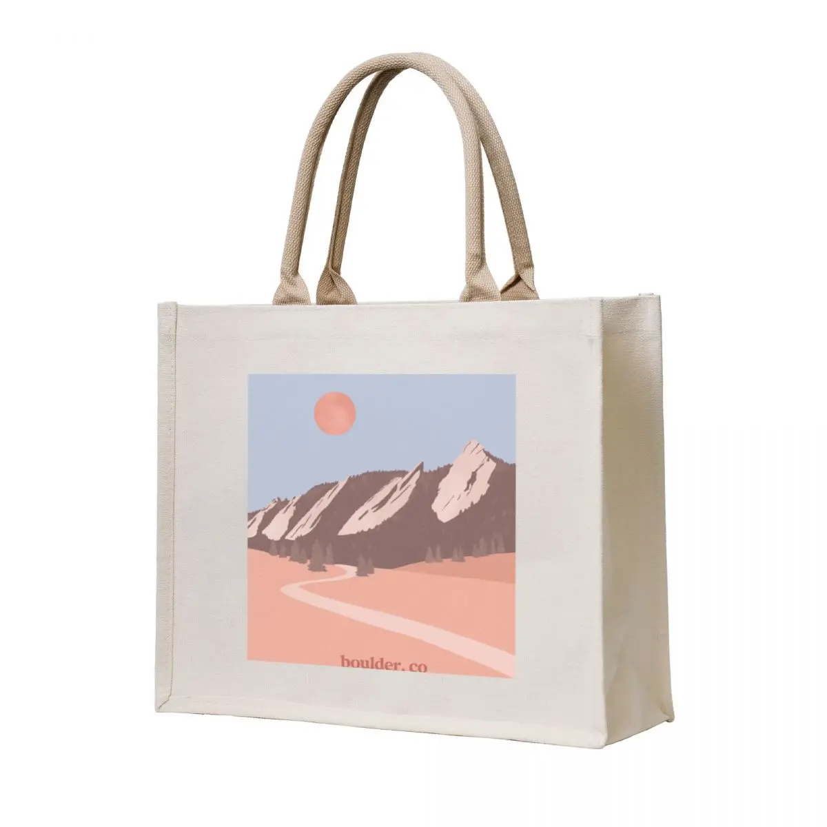 

Boulder flatirons print Tote Bag custom canvas bag shopping bags foldable canvas tote bag