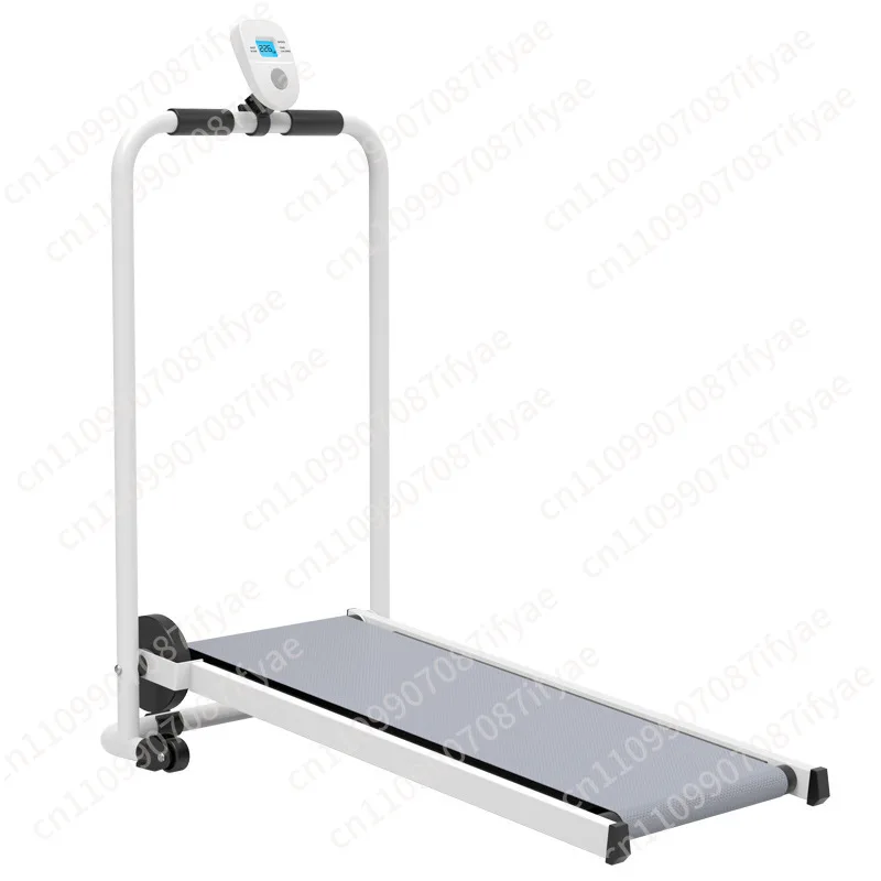 Household treadmill silent foldable single wheel treadmill energy saving plug-in free air resistance household brush step
