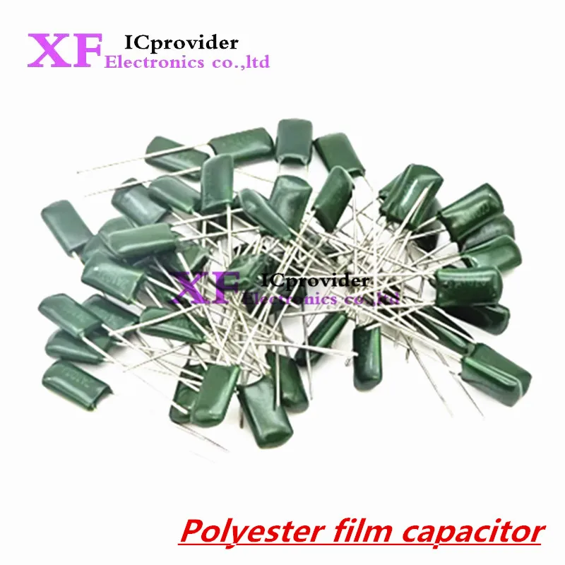 50pcs Polyester film capacitor 630V 1nF 1.5nF 10nF 22nF 33nF 47nF 2J102J 2J152J 2J222J 2J472J 2J682J 2J103J 2J223J 2J333J 2J473J
