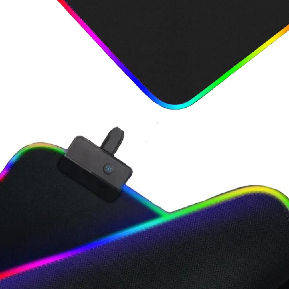 350*250*4Mm 1 Pcs สีสัน RGB Luminous Symphony Mouse Pad Gaming แผ่น RGB Gaming เมาส์ Pad แผ่นรองเมาส์ขนาดใหญ่