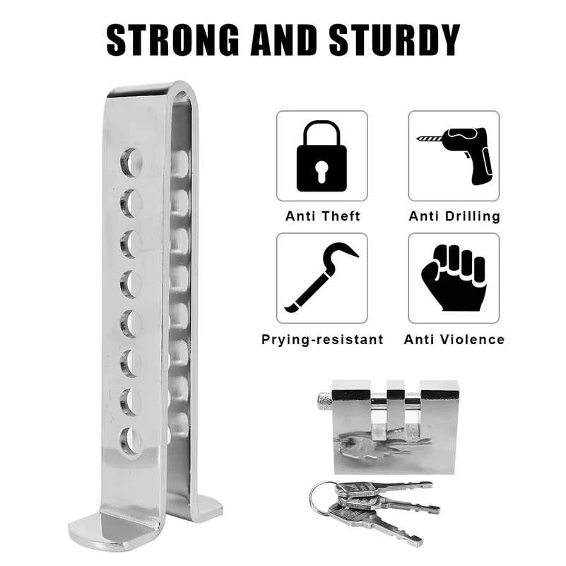 Auto Brake Pedal Lock Throttle Accelerator Security Anti-Theft Tool Steel Stainless Universal Car Accessories Car Clutch Lock