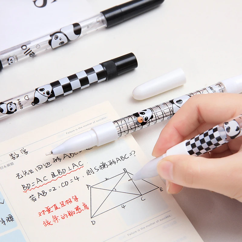 

1Pcs Spray Pen Portable Refillable Writing Pump Sprayer Empty Cartoon Panda Spray Gel Pen School Office Supplies