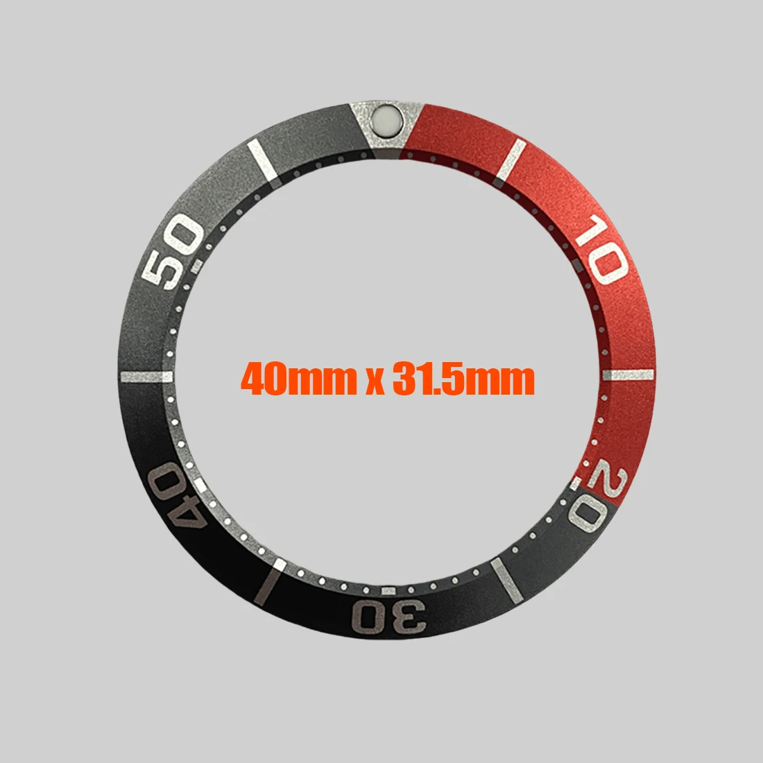 40mmx31.5mm Sumo Aluminum Bezel Insert  Fit for Ocean Sumo SBDC SPB Watch Case NH35 Case Bezel Insert Ring Spare Parts