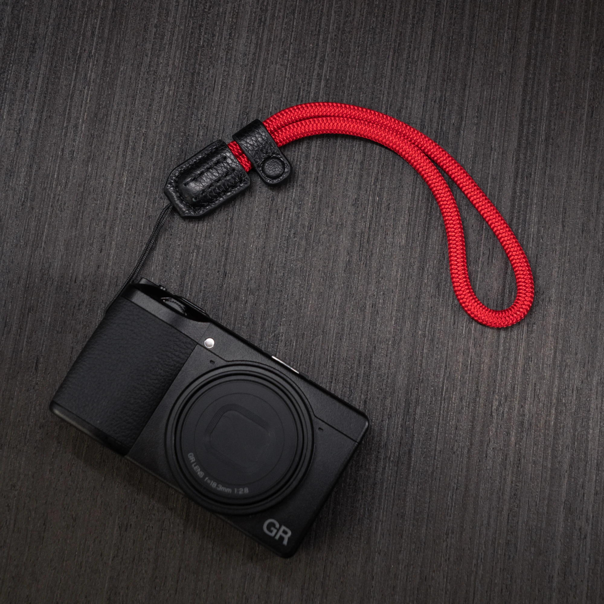 Camera Wrist Strap Genuine Leather Hand Stitched Camera Hand Strap for Ricoh GR & Sony RX Compact Cameras