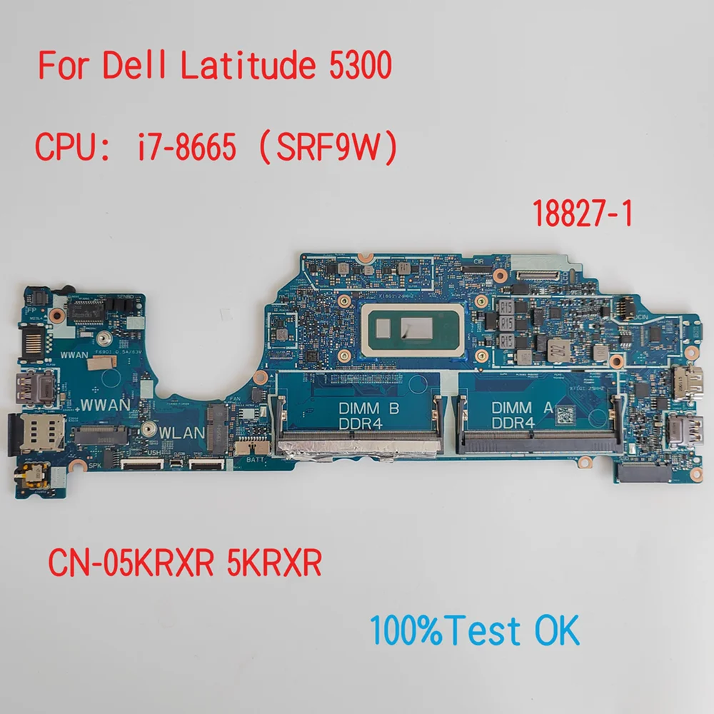 

18828-1 Материнская плата для ноутбука Dell Latitude 5300 с процессором i5 i7 CN-0M4J82 M4J82 1XY7X 01XY7X 100% ТЕСТ ОК