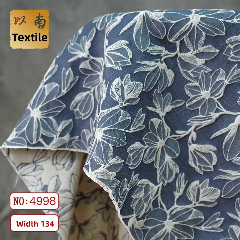 

Flower Jacquard Fashion Decorative Fabric for Dress Coat Clothing Bag Design Cloth Handmade Diy By The Meter Sewing Material