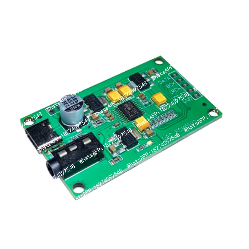 5V PCM5102A I2S Raspberry Pi digital audio input DAC decoding board to 3.5 analog output module
