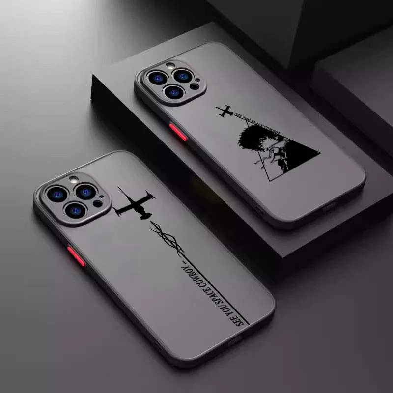 

Cowboy Bebop Popular Anime Art Phone Case For Apple iPhone 17 Air 16 15 14 13 12 11 XS X Pro Max Plus Frosted Translucent
