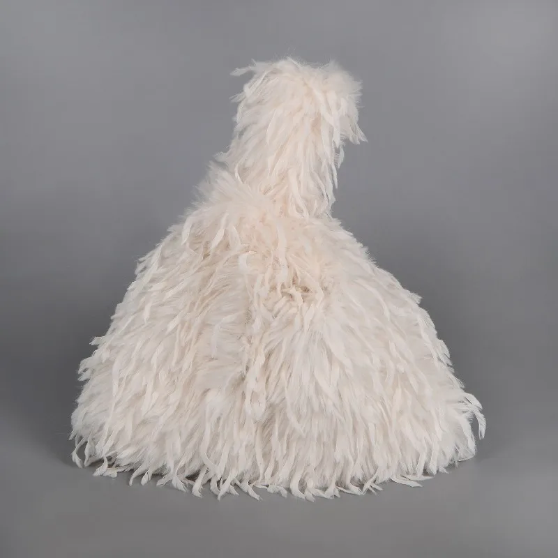 

Зимняя мягкая сумка из искусственного меха с перьями, клатч из искусственного страусиного пера для женщин, дизайнерские сумки, роскошные теплые кошельки для покупок, сумка-тоут