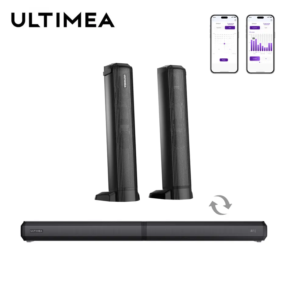 Ultimea 2.2-Channel Detachable Soundbar for Smart TV with Bluetooth 5.3