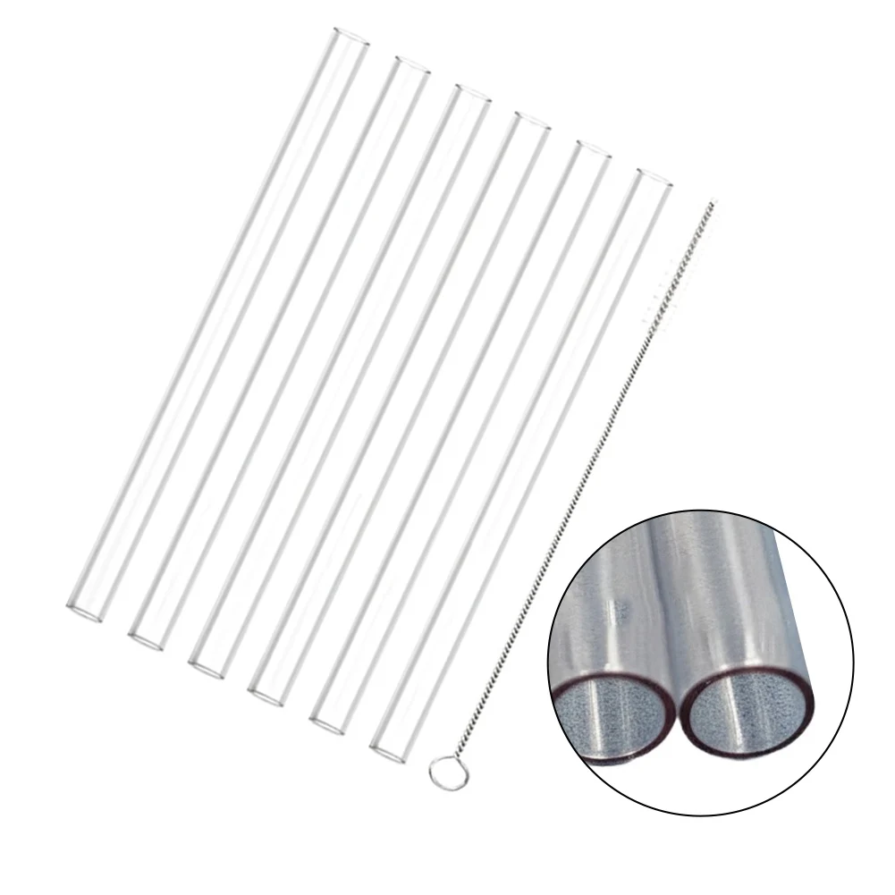 Tumbler Straws Replacement Straws For Gym Use For Outdoor Sports PCTG Material Boiling Water Safe Includes Cleaning Brush