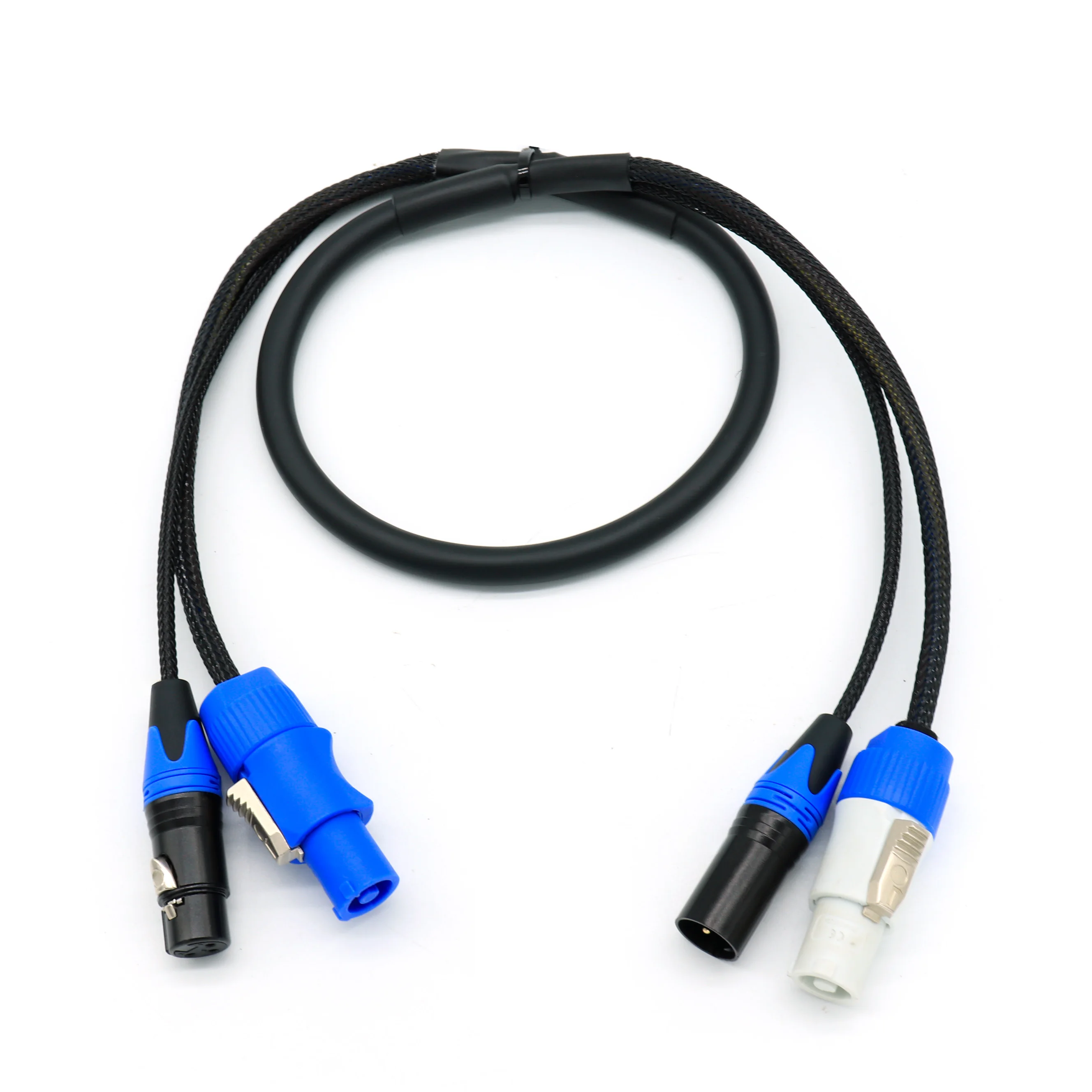 PowerCon plus 3 Pin DMX Combi Combo Hybrid Cable