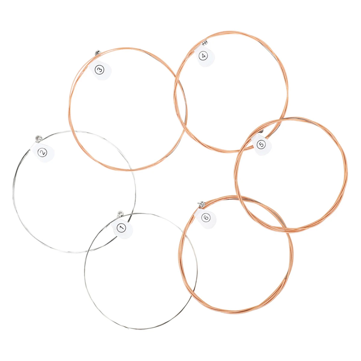 

6pcs Acoustic Replacement Folk Strings Pack Durable Metal Strings Universal Set For String Replacement Guitar Accessories Guitar