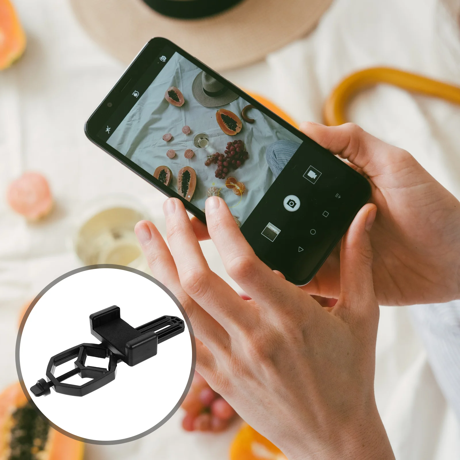 

Monocular Telescope Clip for Phone 61mm-93mm Sturdy Trustworthy Photography Accessory for Home Outdoor