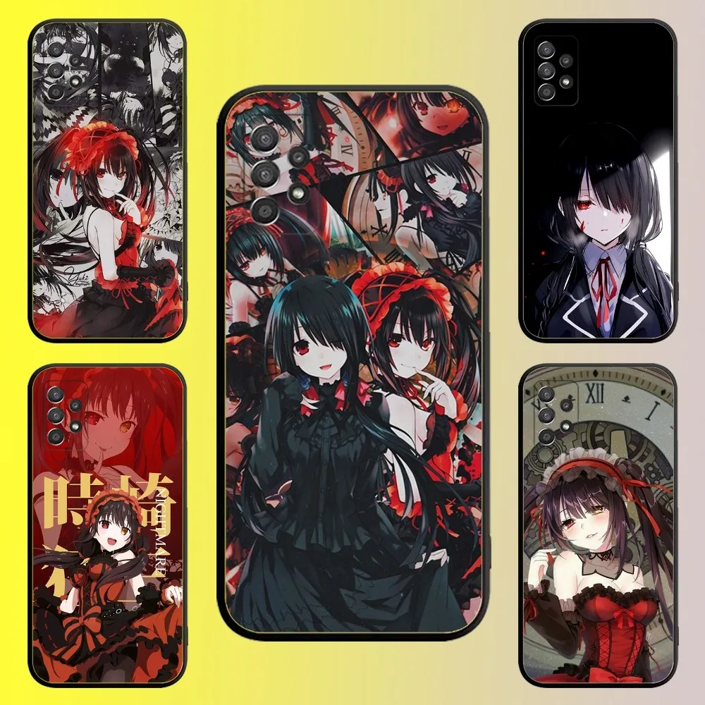 Tokisaki Kurumi Date a live Phone Case For Samsung Galaxy A13,A21s,A22,A31,A32,A52,A53,A71,A80,A91 Soft Black Shell