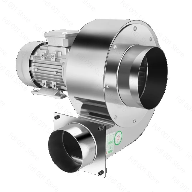 

304 Stainless Steel High Temperature Resistant DF Centrifugal Fan Industrial 380V Multi-wing Blower 220V Strong Suction Fan