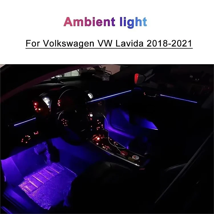 Car Ambient Light for Interior Door Handle Decorative Lighting 64-color Atmosphere Lamp
