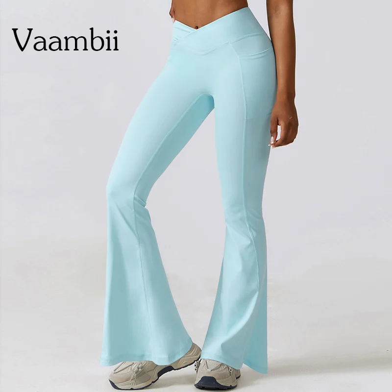 

Women's Pants Wid Leg Fitness Leggings High Waist Pants Running Gym Sport Jogging Pants Trousers Work Out Clothing Women