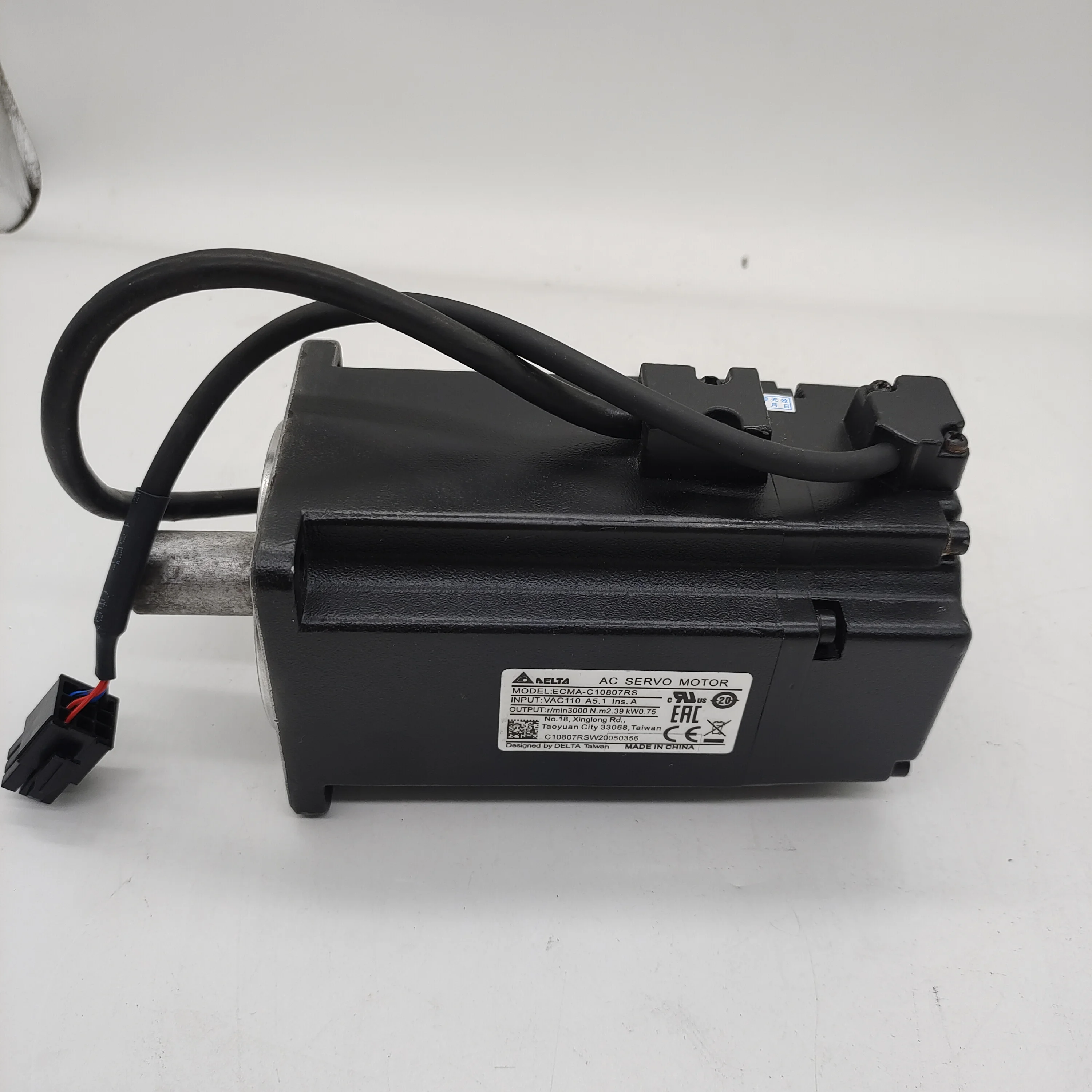 New or Second-hand -C10807RS 750W Delta AC Servo Motor 220V High Speed Servo Motor for Industrial Automation Control System