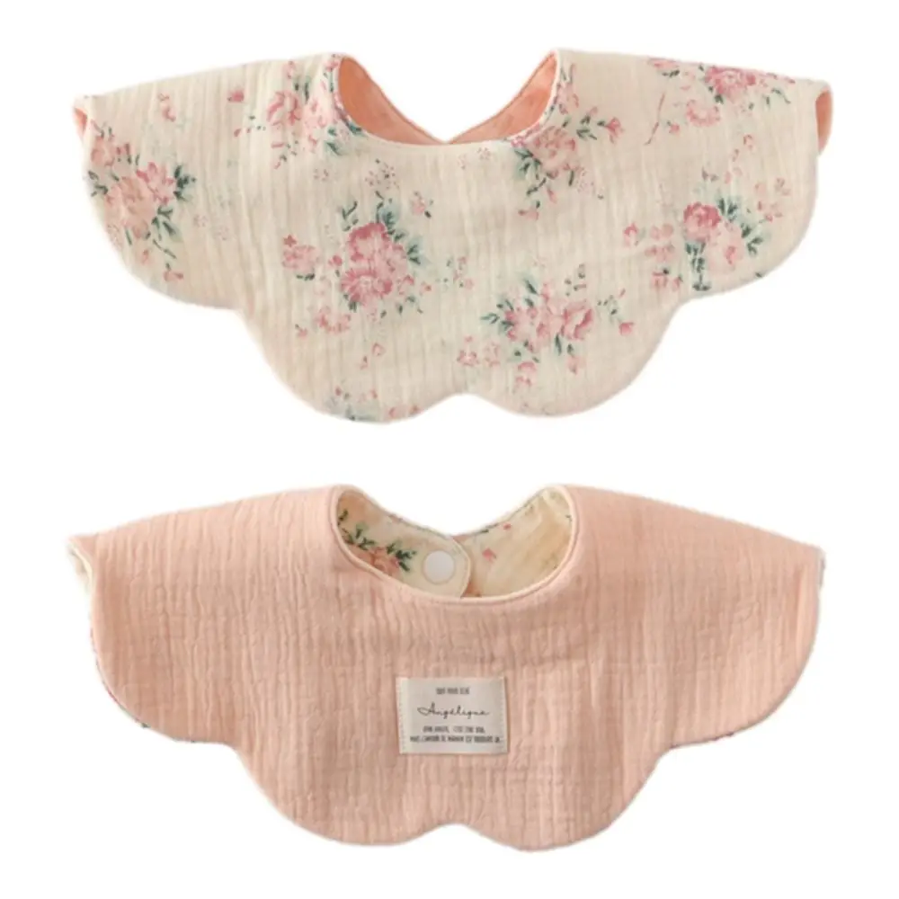 Nuevo Babero de alimentación utilizable de dos caras, chupete de gasa de algodón puro, toalla para Saliva, babero transpirable para recién nacidos y niños pequeños