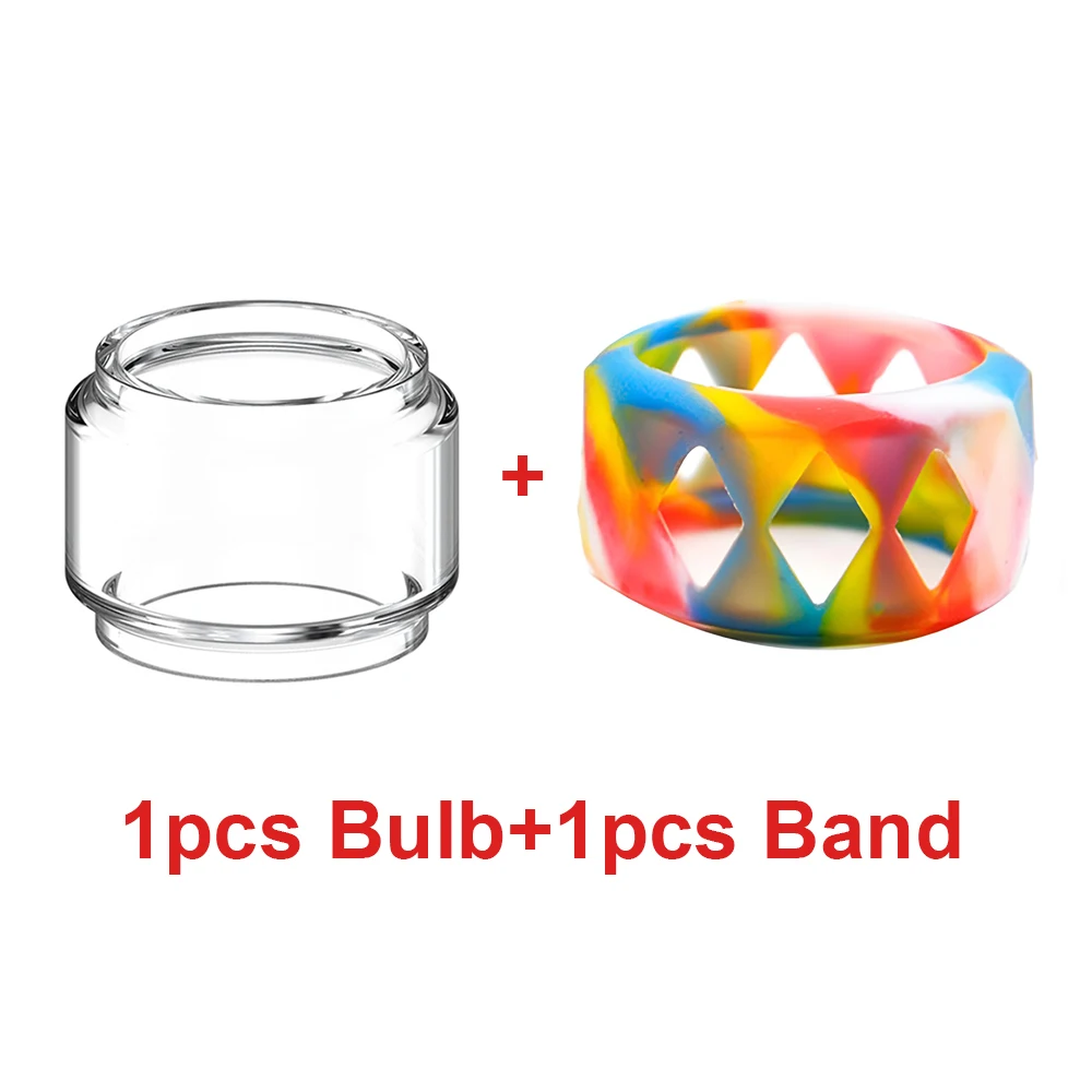 

Bulbble Glass Protector Silicone Band Ring with ZEUS X Mesh ZEUS SUB Ohm Tank Replacement Bulb Glass