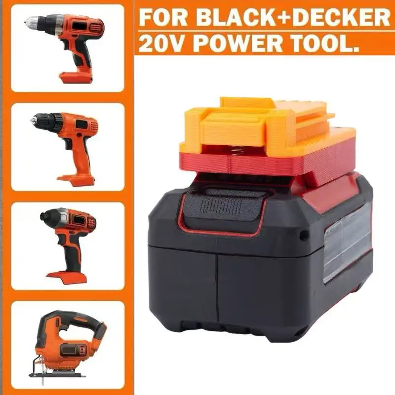 Battery Adapter Converter For Ozito For Einhell 18v Lithium  Converter To Black Decker Power 20v Brushless Tools (Only Adapter)