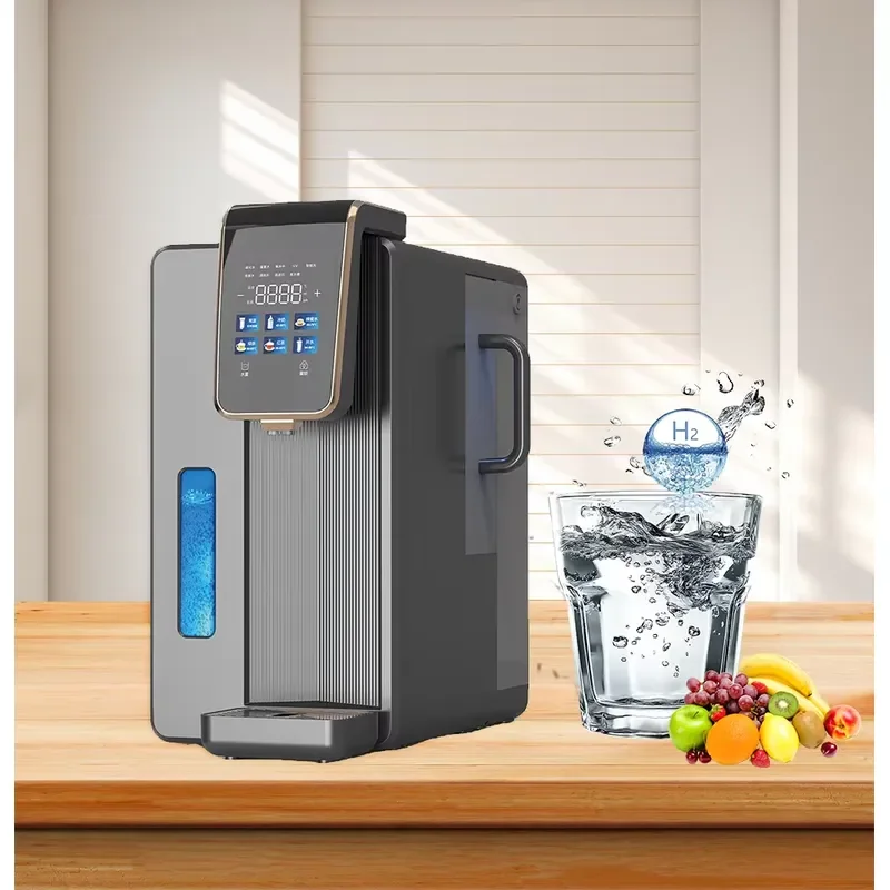 Portable Electric Reverse Osmosis Water Purifier Household Alkaline Hydrogen Filter System with Durable Plastic Housing for
