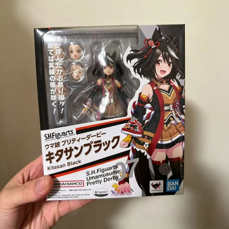 

Brand new in stock original Bandai SHF Jockey Girl Northern Black Horse manual model assembled toys collection ornaments holiday
