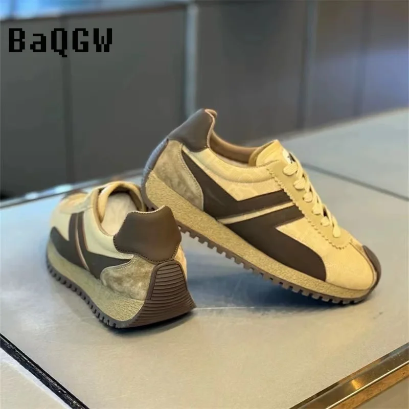 Color Patchwork Fashion Men Shoes Sports Casual Sneakers Outdoor Mesh Breathable Increased Platform Running Chunky Sneakers