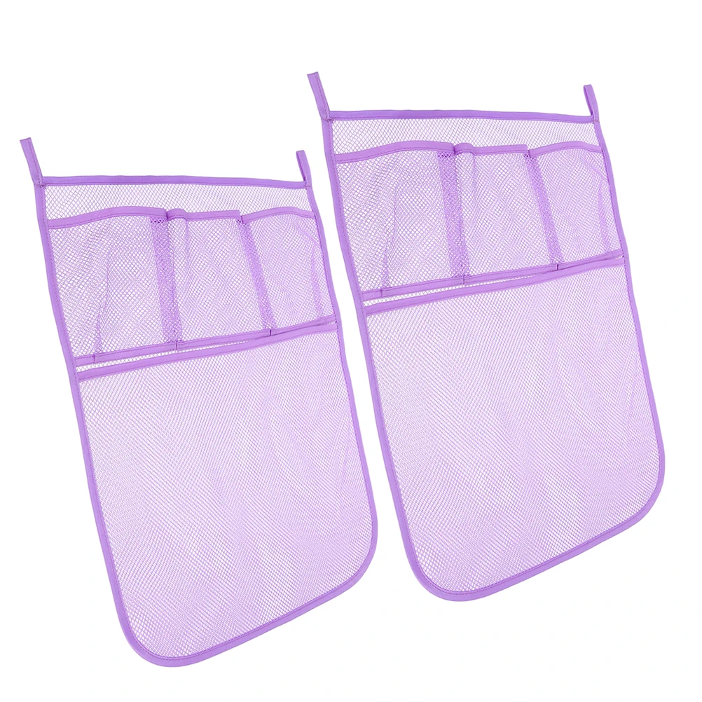 

2Pcs Multicompartment Baby Bath Toy Organizer Hanging Mesh Bags For Tub And Bathroom Essentials Storage Caddy