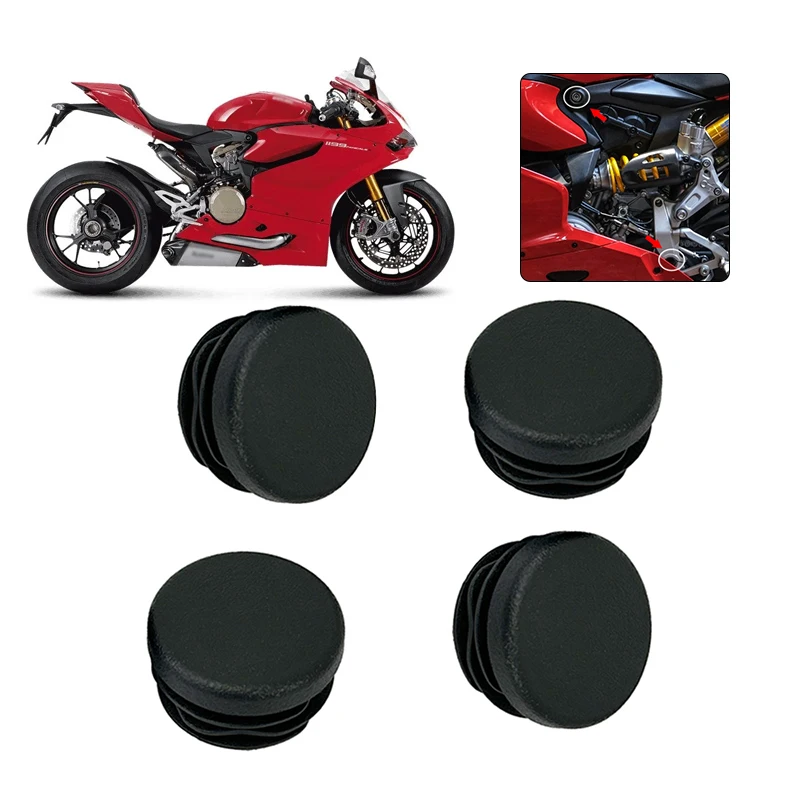 Motorrad-Rahmenloch-Abdeckkappen, dekorative Rahmen-Endkappen für Ducati Panigale V2 V4 1199 1299 PANIGALE