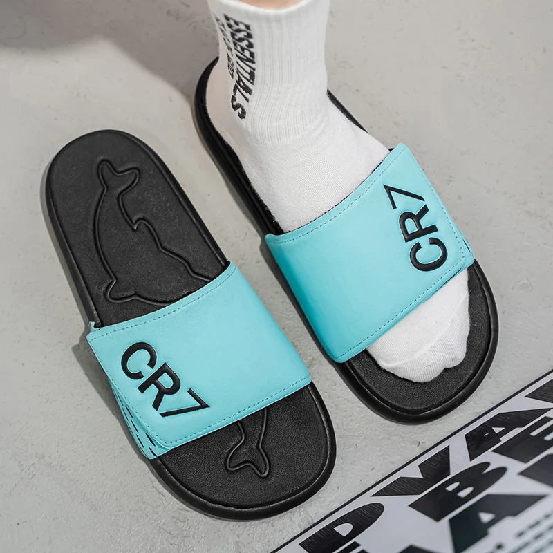 Best-selling Thick Bottom Slipper Men Over Size 46 47 48 Casual Slides Yellow Blue Trendy Sandals Outside Beach Swimming Shoes