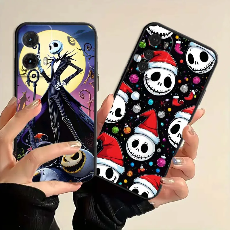 Cute Christmas Eve Scare Cool For Motorola G85 Edge 50 G24 G35 G14 G04 40 G72 G34 G31 G Stylus G54 G13 G32 5G Black Phone Case