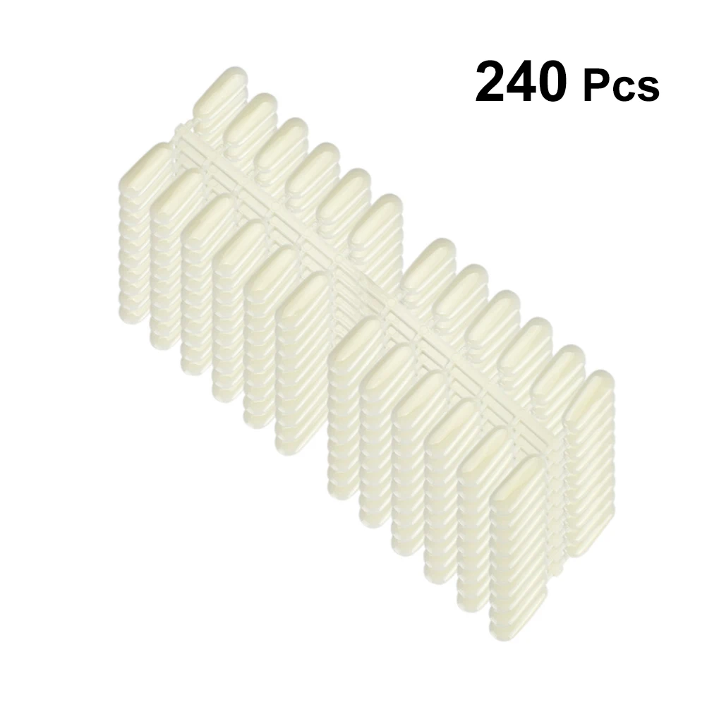 240pcs Nail Practice BOARD จอแสดงผลที่ถอดออกได้เล็บสีขาวการออกแบบที่ถอดออกได้ DIY เครื่องมือ Salon Home ใช้เล็บน้ํามัน