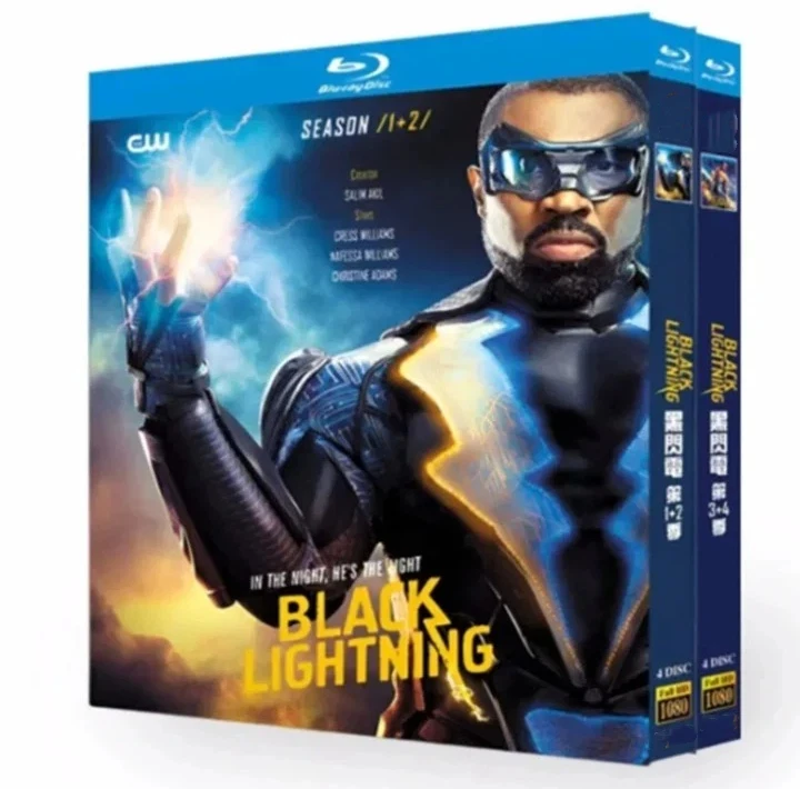 Black Lightning Season 1-4 (2018) Series 8-Discs Boxed Blu-ray Disc High Definition BD