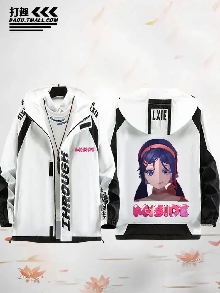 

Anime GAME Miside Long Sleeve Jacket Unisex Coat Hoodie Zipper Fashion Cool Hooded Sweatshirt Top Cosplay Costume