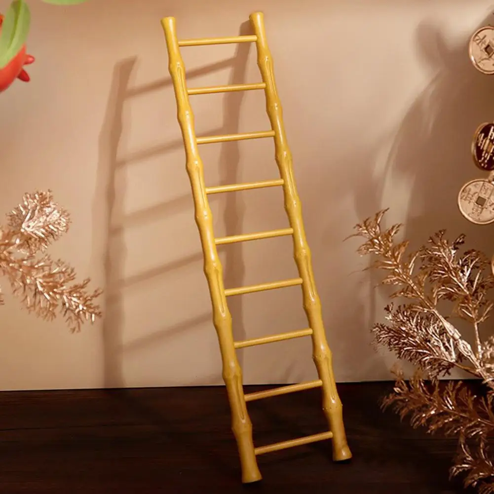 Festive Ladder Decoration Ladder Home Decor Chinese Style Step Ladder Sculpture Vintage Home Decor Collectible for Housewarming