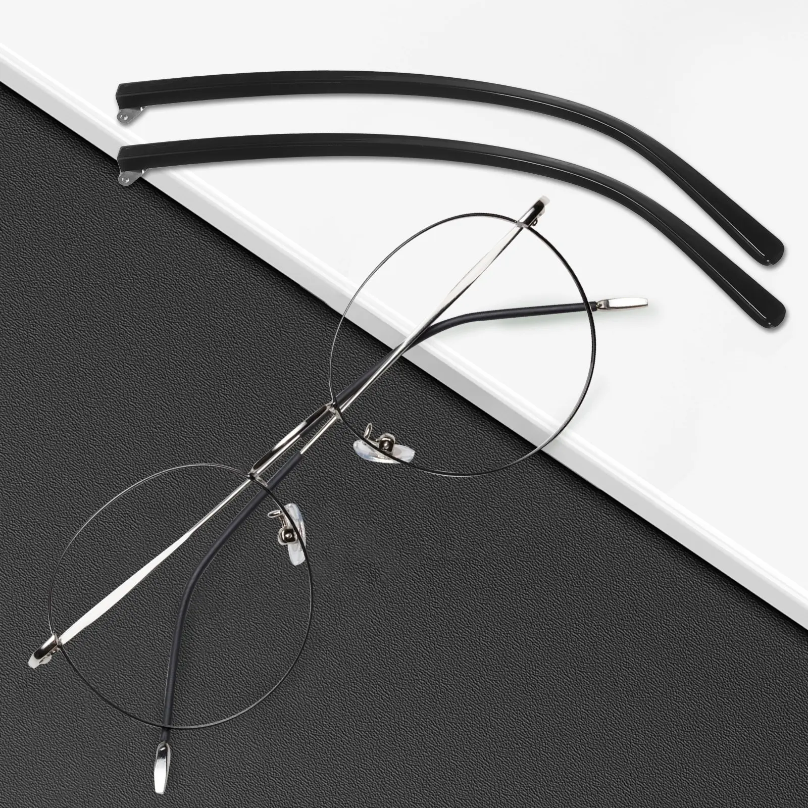 1Pair Metal Eyeglasses Replacement Temple Arms Legs for Glasses Sunglasses Repair Kit Easy Install Collision