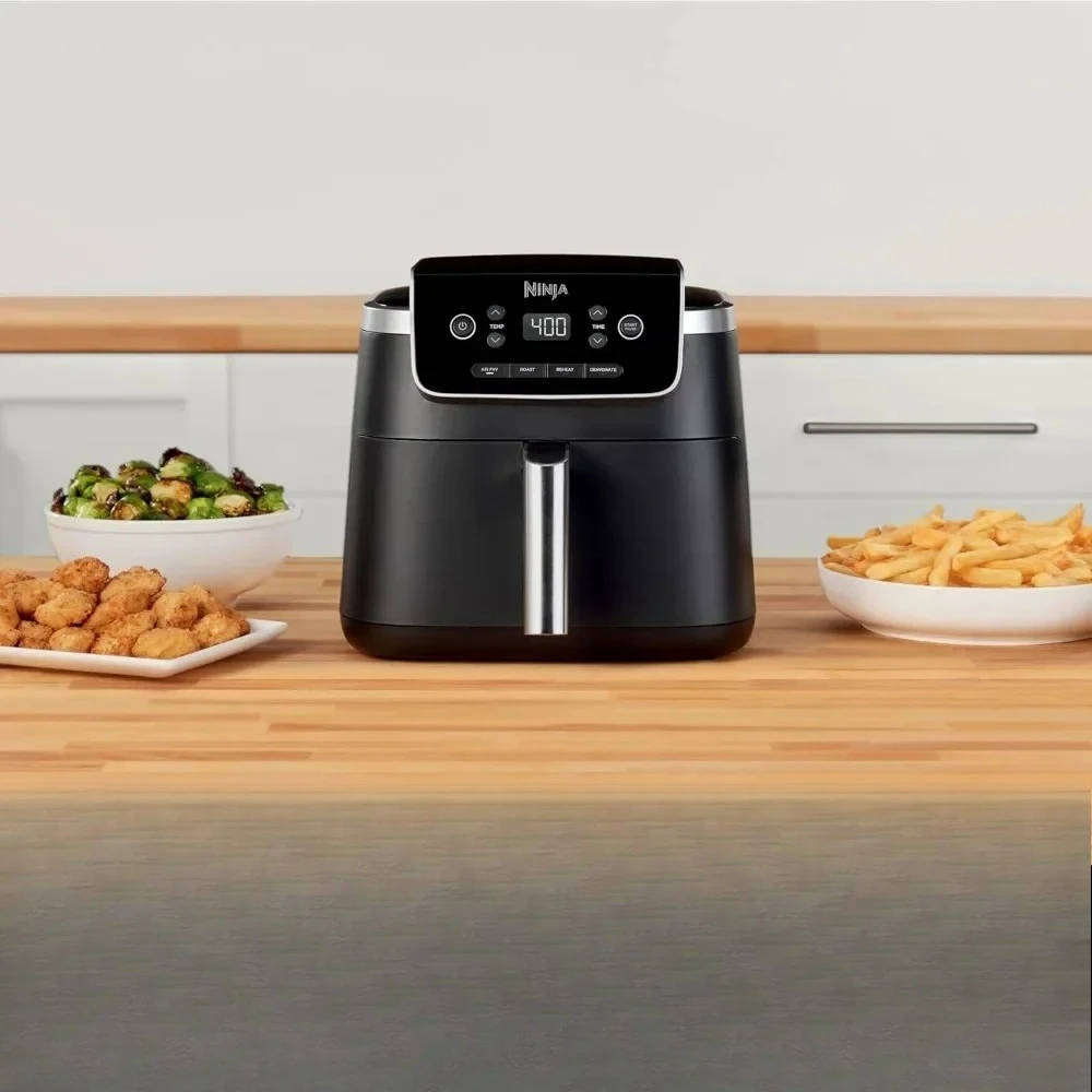 

For Air Fryer Pro 4-in-1 with 5 QT Capacity, Air Fry, Roast, Reheat, Dehydrate, Air Crisp Technology with 400F for hot