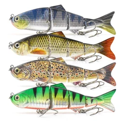 Sinking Jointed Fishing Lures 12cm Multi Joint Crank Hard Artificial Bait Plastic Ocean Fishing Tackle Swimbait