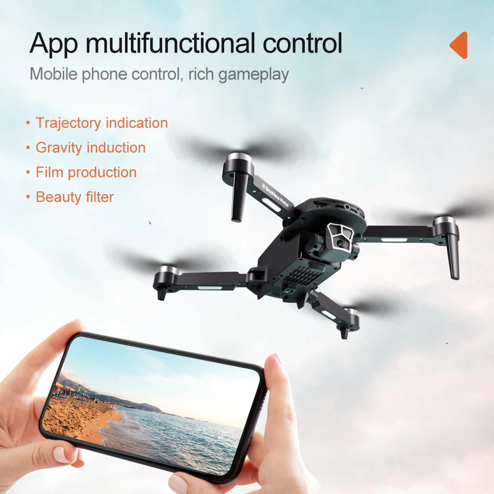 New V166 Professional Drone 8K Camera Double HD Wide-Angle Obstacle Avoidance Aerial Cameras Flyer GPS Cruise FPV Aircraft Dron