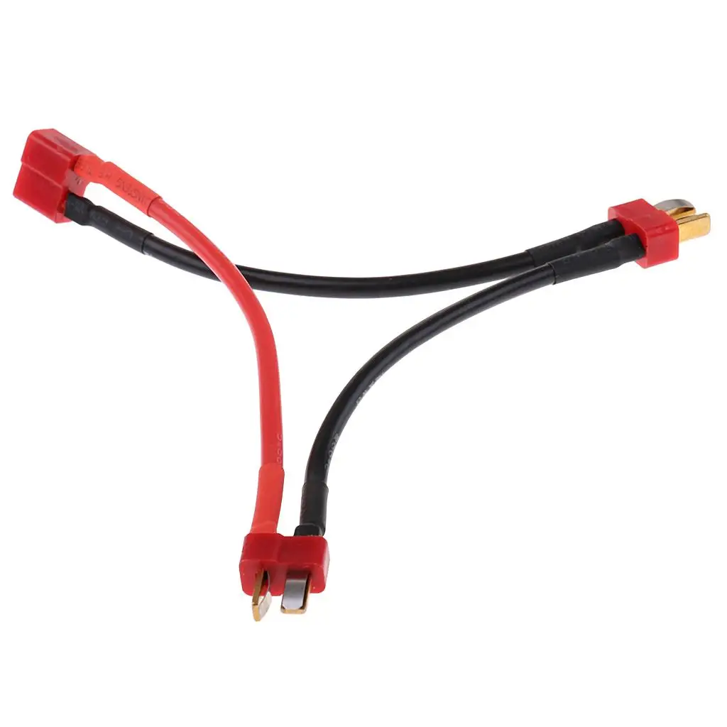 Cabo conector de bateria série 2xT, 14AWG, para conector de bateria RC LiPo