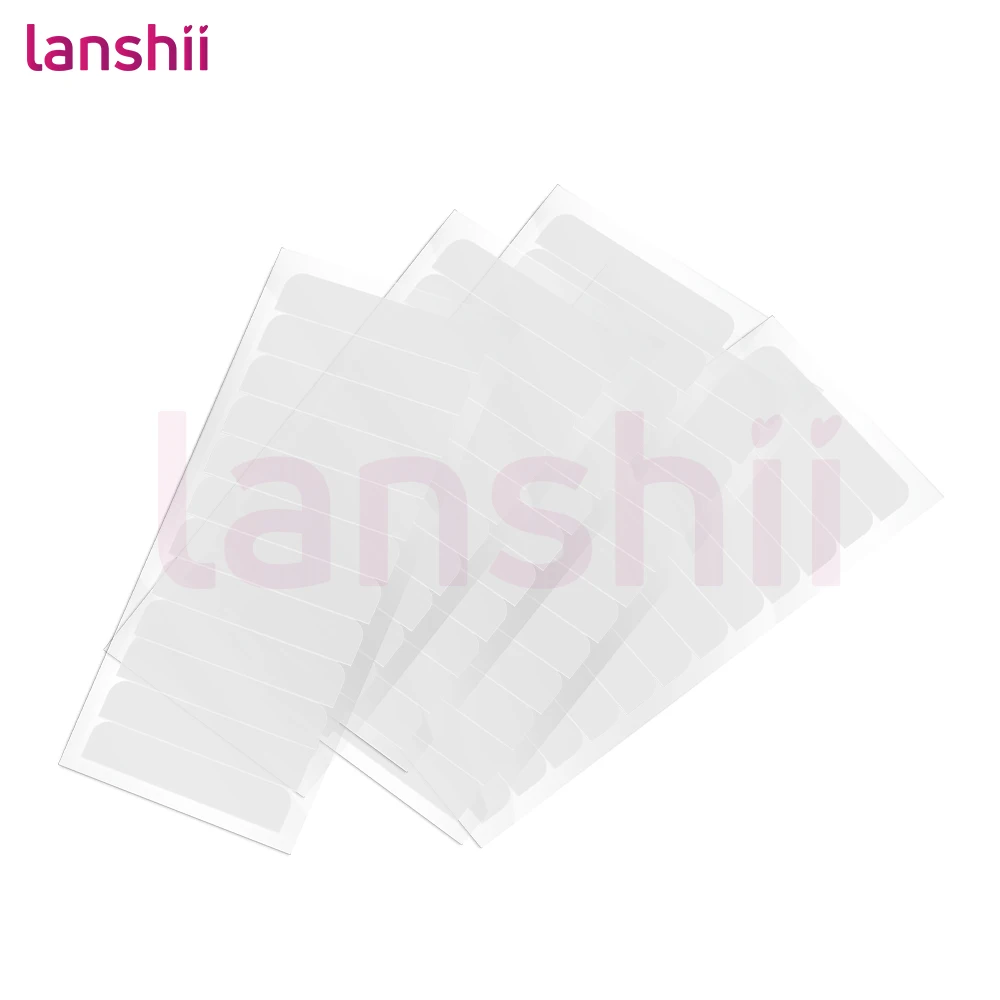 

LanShii Single Sided Hair Extension Tape - 60/120 Tabs Residue Free Strong Bond for Tape in Extensions