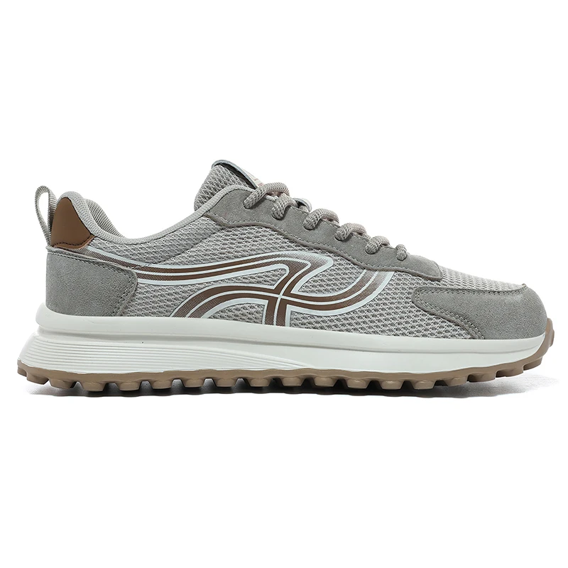Summer Golf Shoes for Men Gray Black Sport Shoes Mens Mesh Breathable Golf Training Shoes Anti-Slip  Walking Shoe