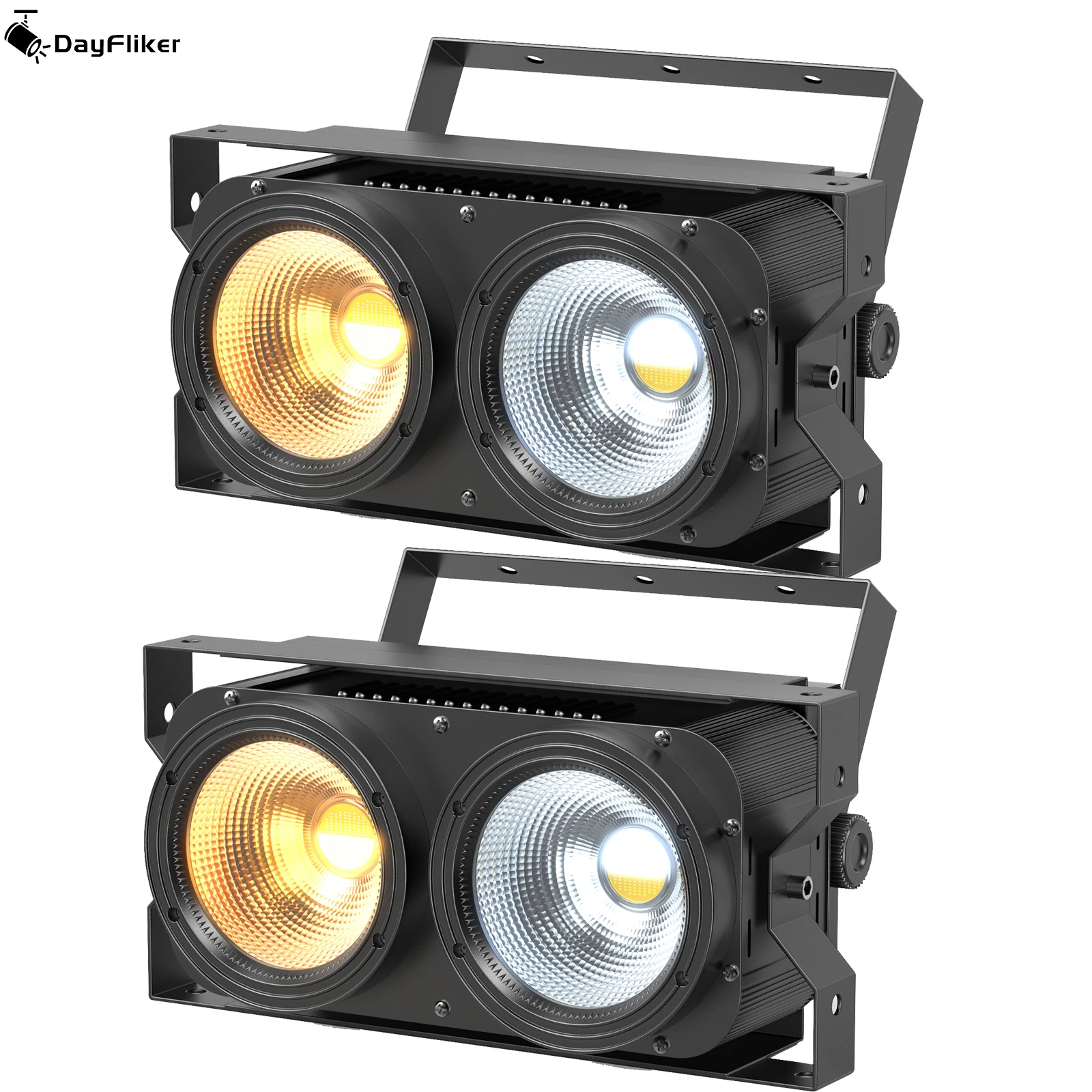 

DayFlicker 2 шт. 200 Вт 2 головки COB Audience Light COB Par Light DMX512 8 каналов для DJ выступлений концертов ночные клубы вечеринки бары