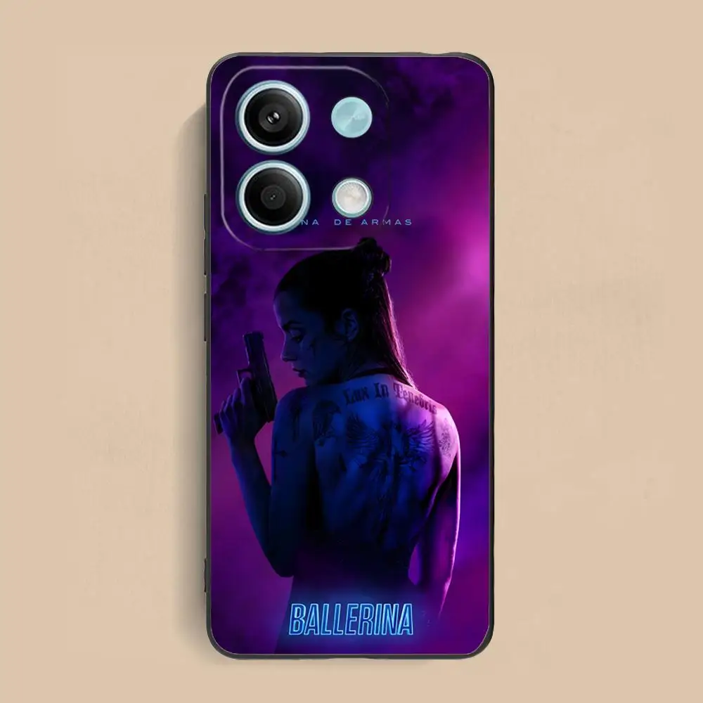 Ana de Armas حافظة هاتف محمول لهاتف Xiaomi Redmi 14 13 12 A5 3 2 1 C Plus 4G 5G غطاء طباعة ملون للهواتف المحمولة الفاخرة