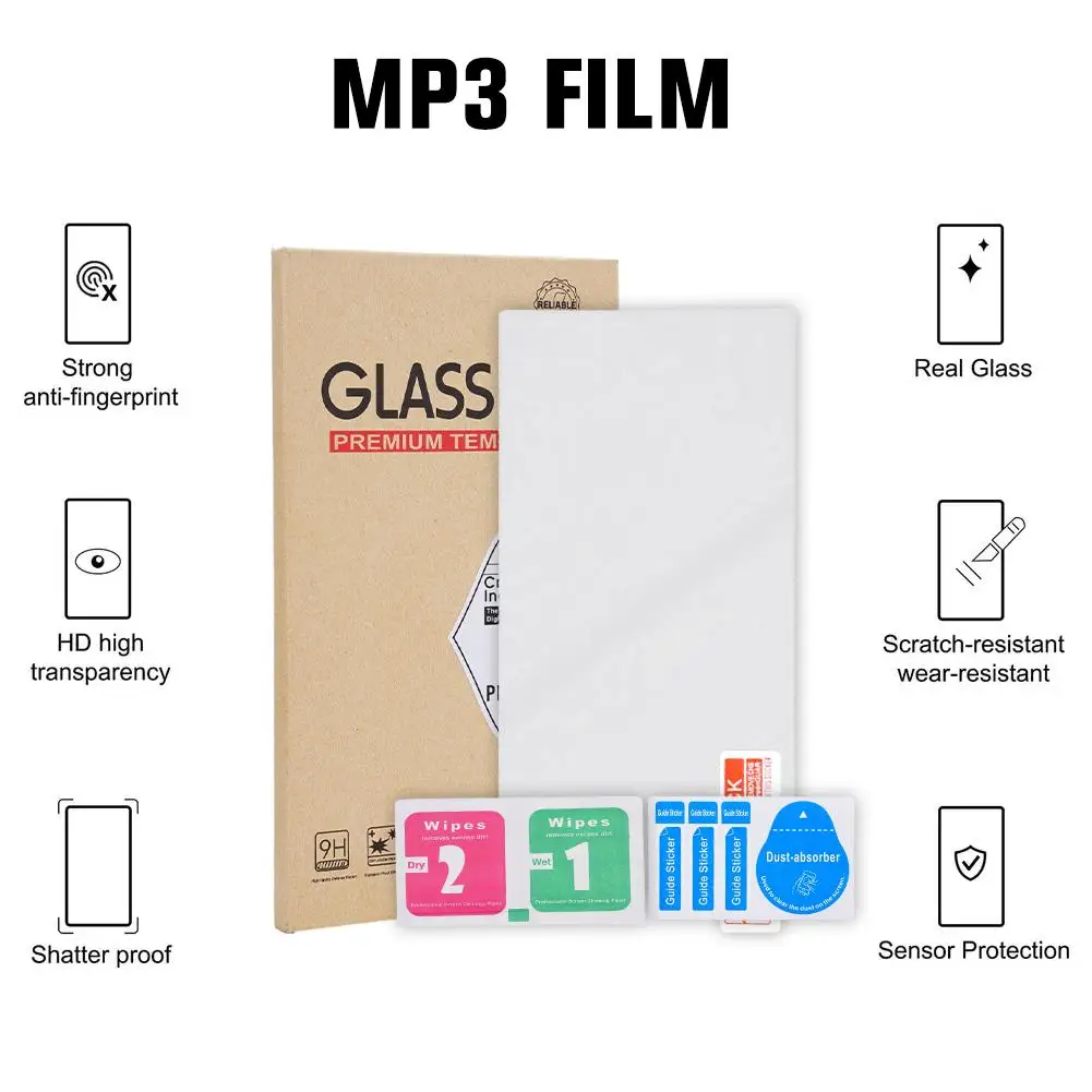 

9H Ultra Protective Tempered Glass Screen Protector for Sony Walkman NW-A300 Series NW-A306 NW-A307 Glass Screen Protector D2L2