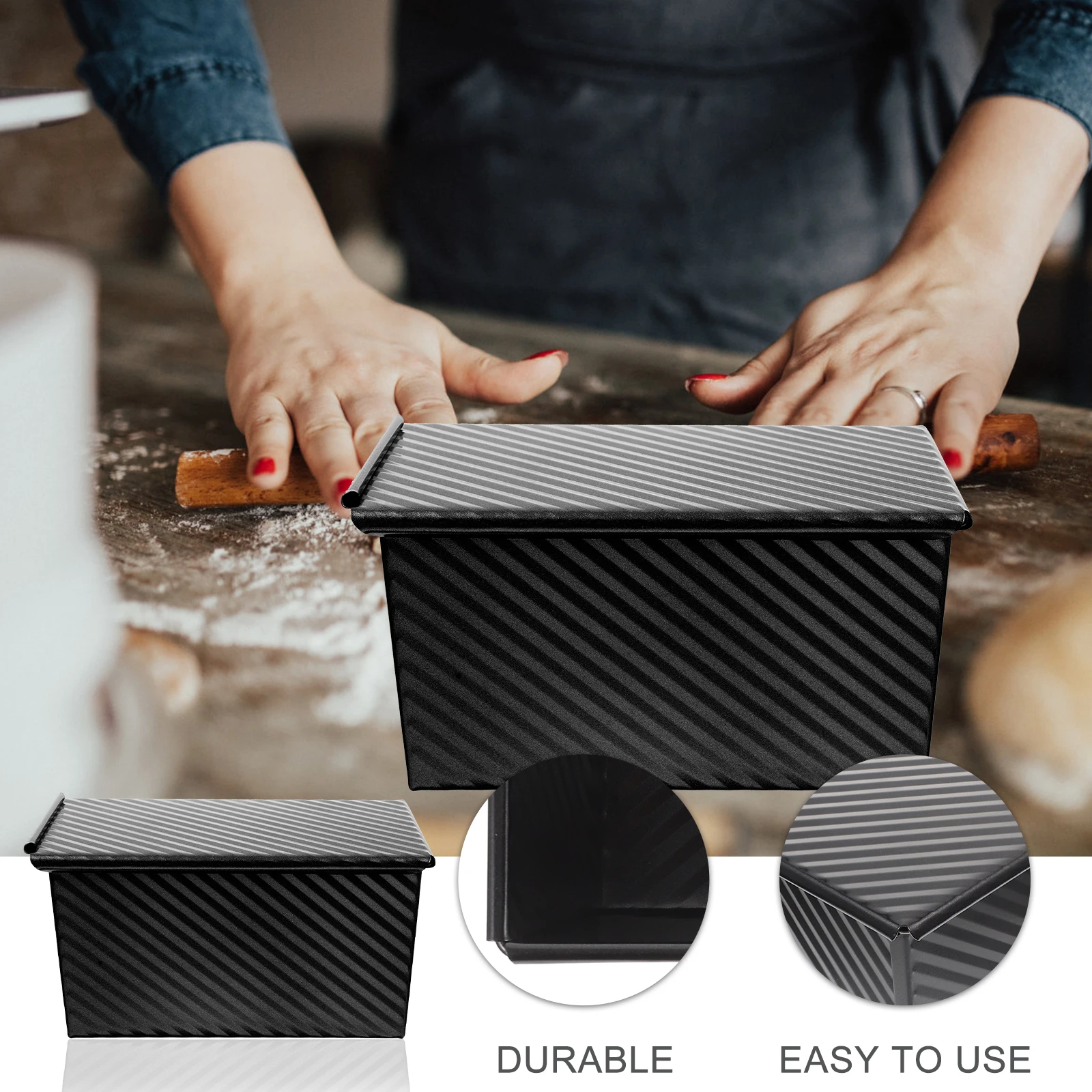 

Loaf Bread Mold Toast Baking Pan Box Bakeware Kitchen Supplies Kitchen Supplies Baking Tools Loaf Pan Cake Mould