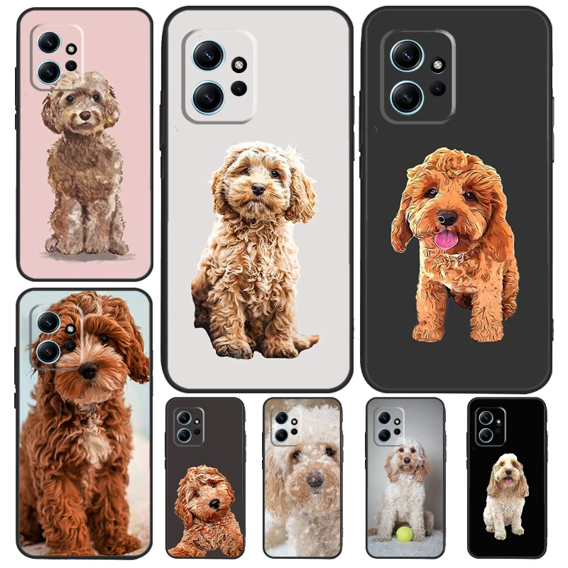 Cute Cockapoo Dog Case For Xiaomi Redmi Note 9 10 11 12 Pro Note 12S 9S 10S 11S Cover For Redmi 12 9C 10C 12C